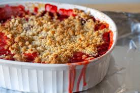 Rhubarb and Berry Crisp