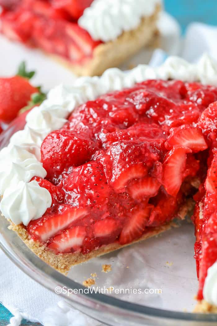 Grandma Noreen's Strawberry Pie made with Frozen Berries